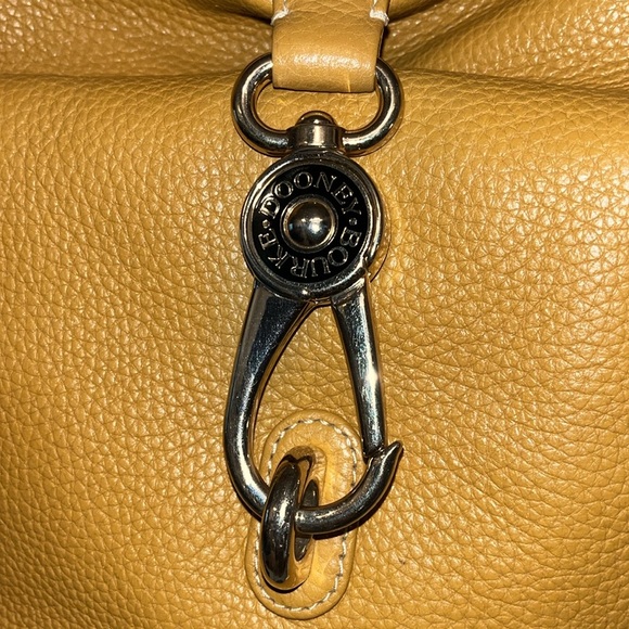 Dooney & Bourke Mustard Yellow Leather Shoulder Bag - Picture 3 of 11